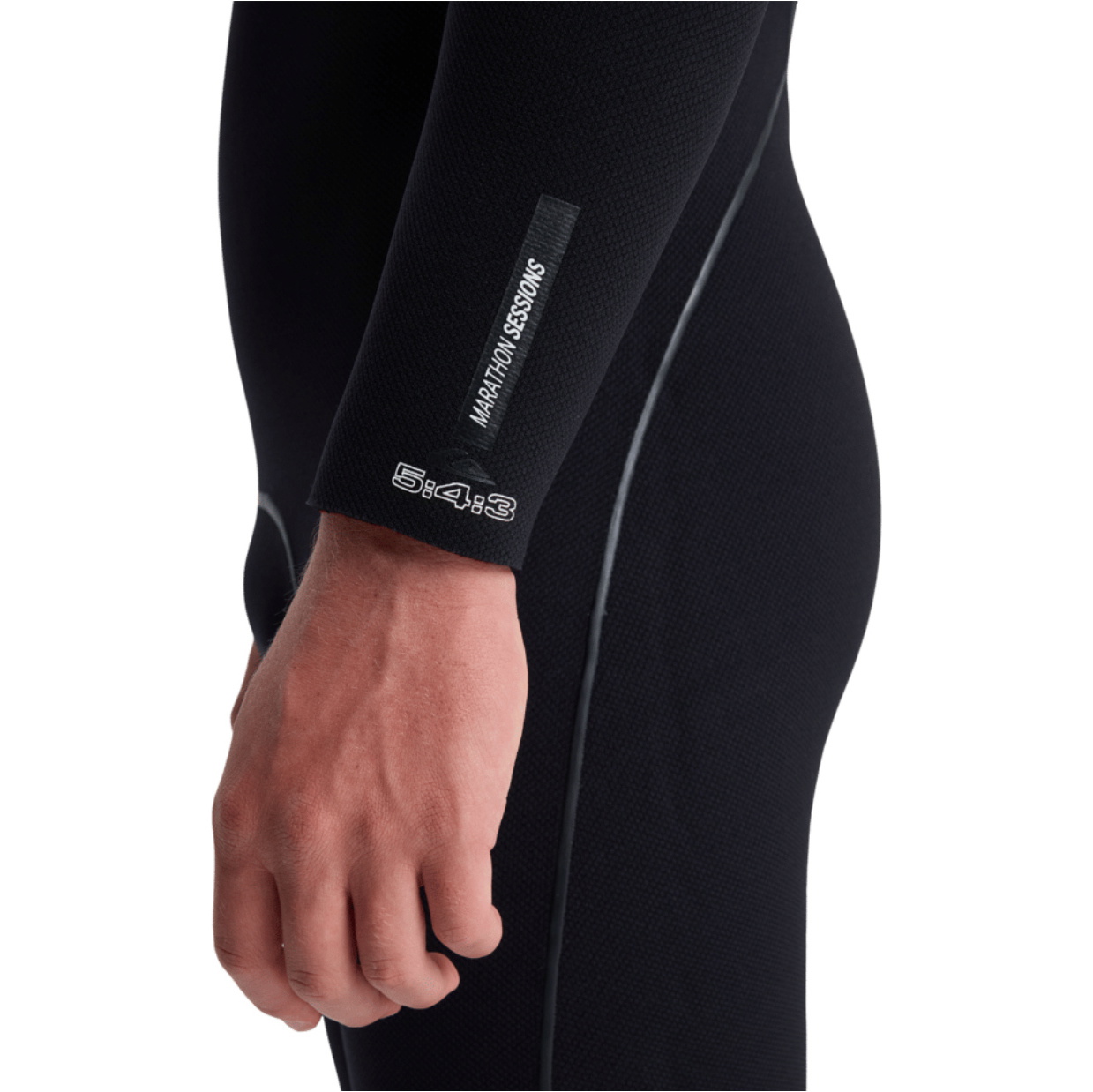 2025 Quiksilver Männer Marathon Sessions 5/4/3mm Brustreißverschluss Mit Kapuze Neoprenanzug 25AW203501 - Black